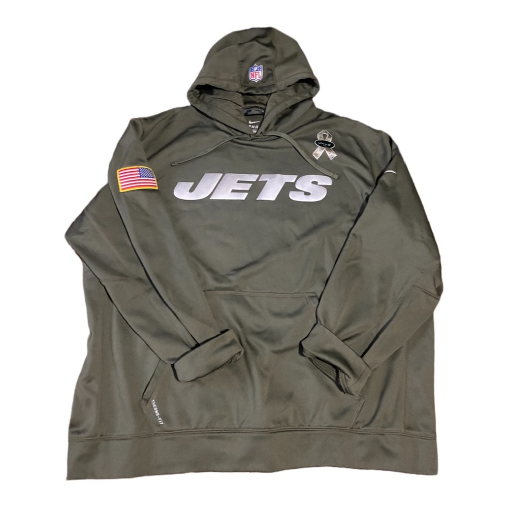 NFL NY Jets Sweater. Salute Serviceman edition. 3XL. Nike Therma-fit.